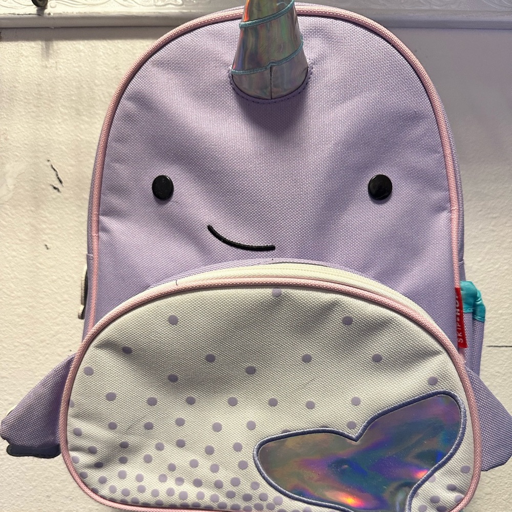 Skip Hop Purple Narwhal Kids Backpack
